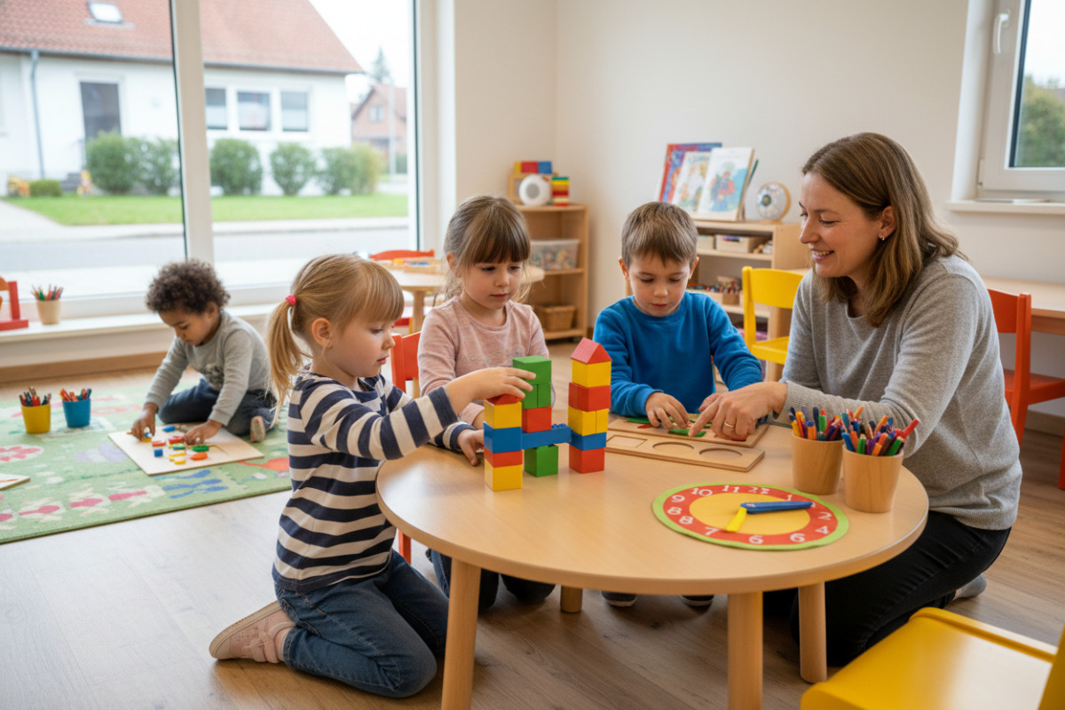 Alltagssituationen zeigen, wie Vorschulkinder Mengen, Formen, Zeit und Längen spielerisch begreifen können.