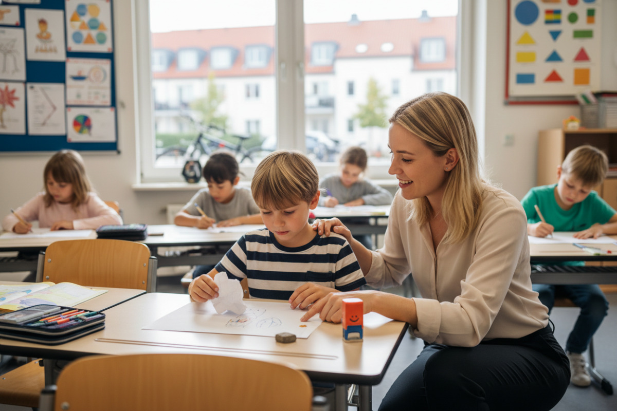 Abb. Ermutigende Sprache hilft Kindern, Fehler als Teil des Lernens zu erleben.