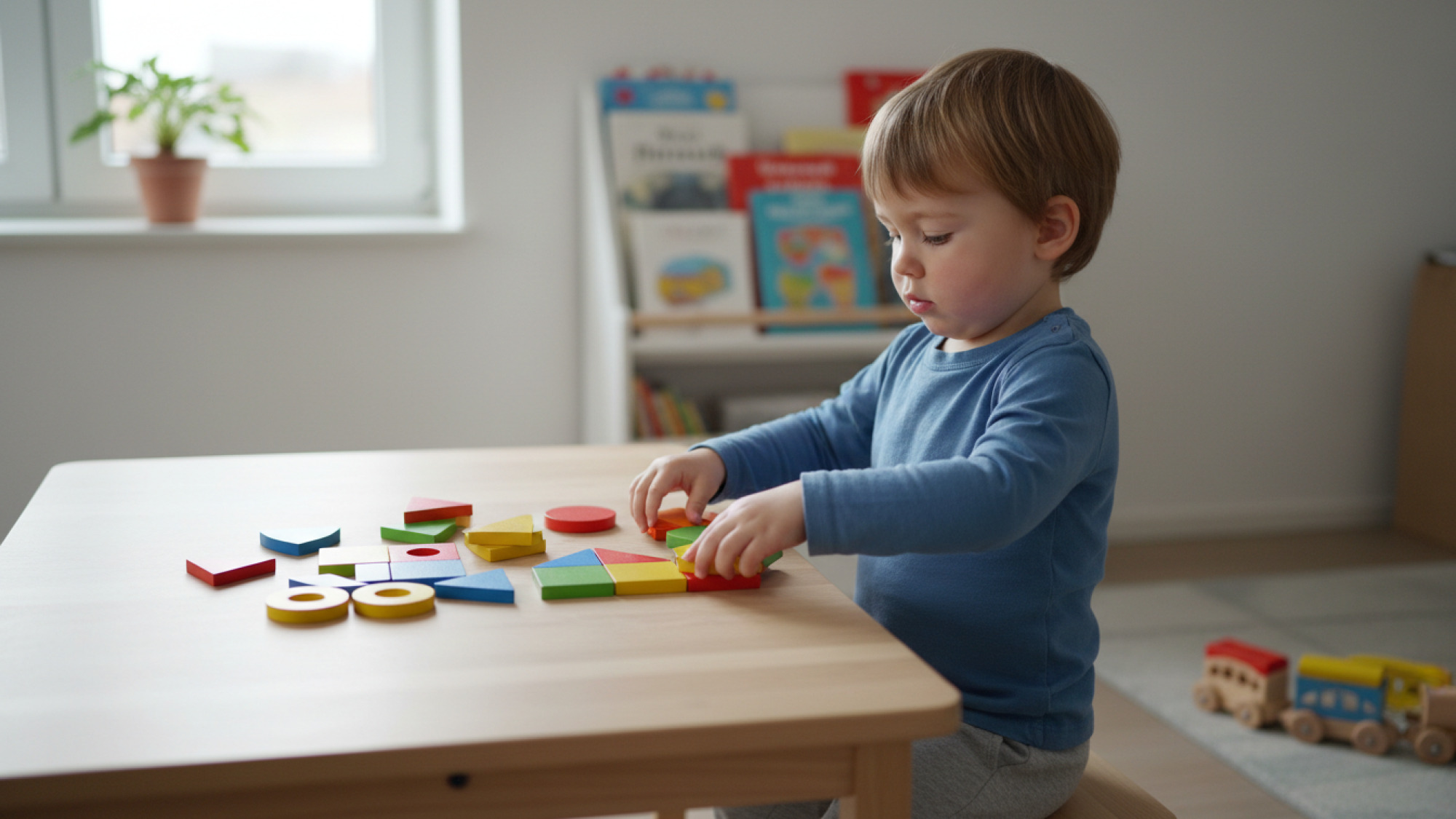 Geometrische Formen mit Kindern entdecken