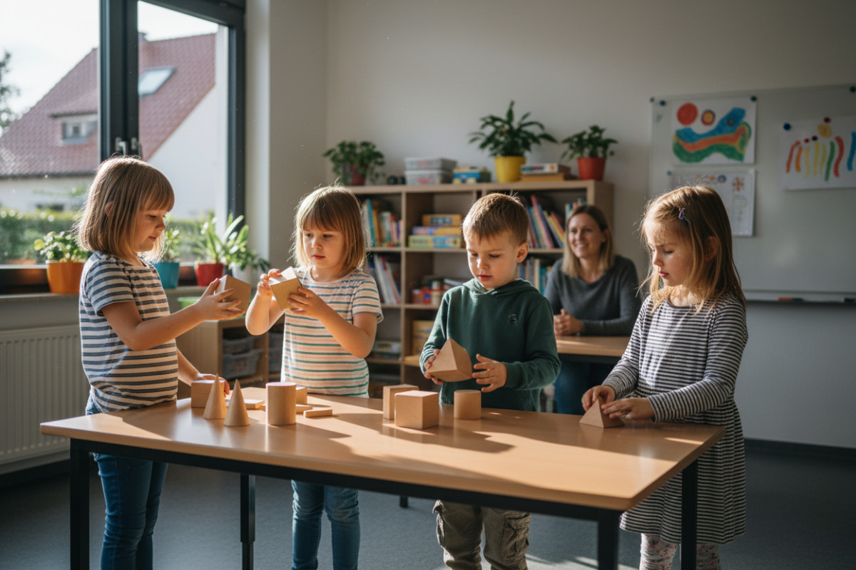 Abb. Formen werden greifbar, wenn Kinder sie sehen, anfassen und vergleichen dürfen.