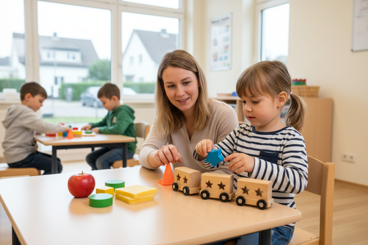 Abb. Kinder erkennen Formen leichter, wenn sie sie mit vertrauten Gegenständen verbinden.