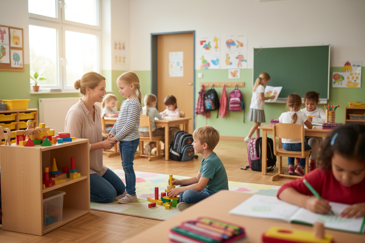 Abb. Ein verlässlicher Start hilft Kindern, im Klassenraum anzukommen.