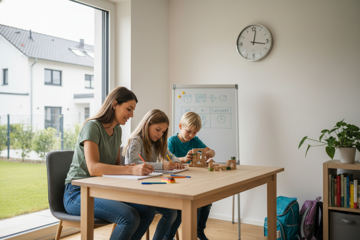 Abb. Kleine feste Lernzeiten geben Orientierung, ohne den Nachmittag zu füllen.