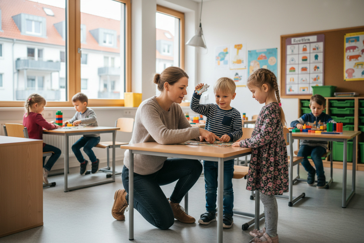 Abb. In Übergangsphasen brauchen Kinder Zeit, Ermutigung und verlässliche Routinen.