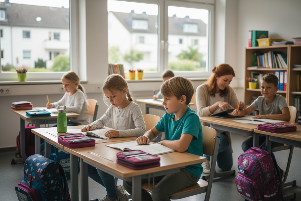 Ruhige Lernmomente, kleine Pausen und freundliche Begleitung stärken Kinder im Schulalltag.
