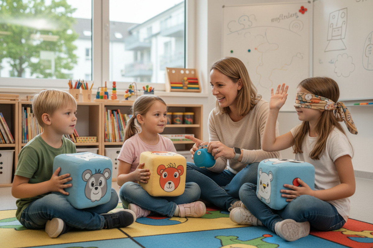 Abb. Zuhören gelingt leichter, wenn es spielerisch und kurz bleibt.