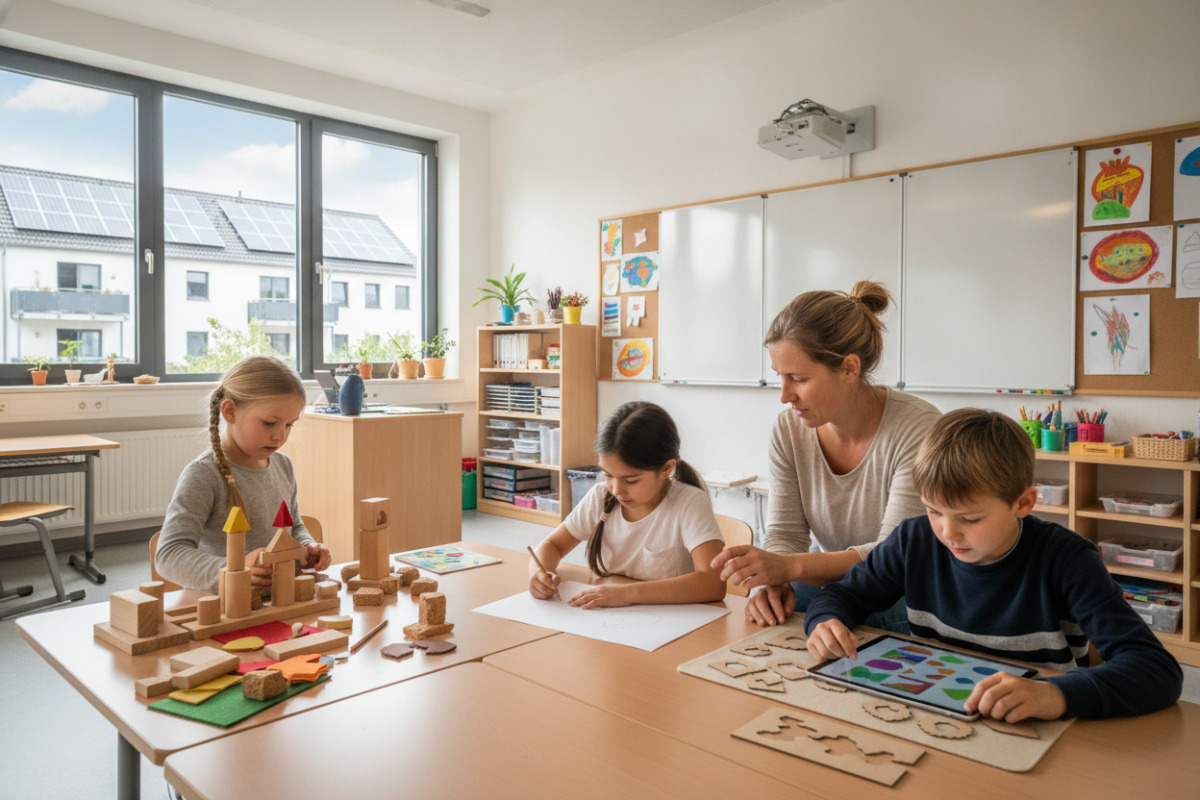Abb. Differenzierung gelingt oft über Material, Tempo und offene Aufgaben.