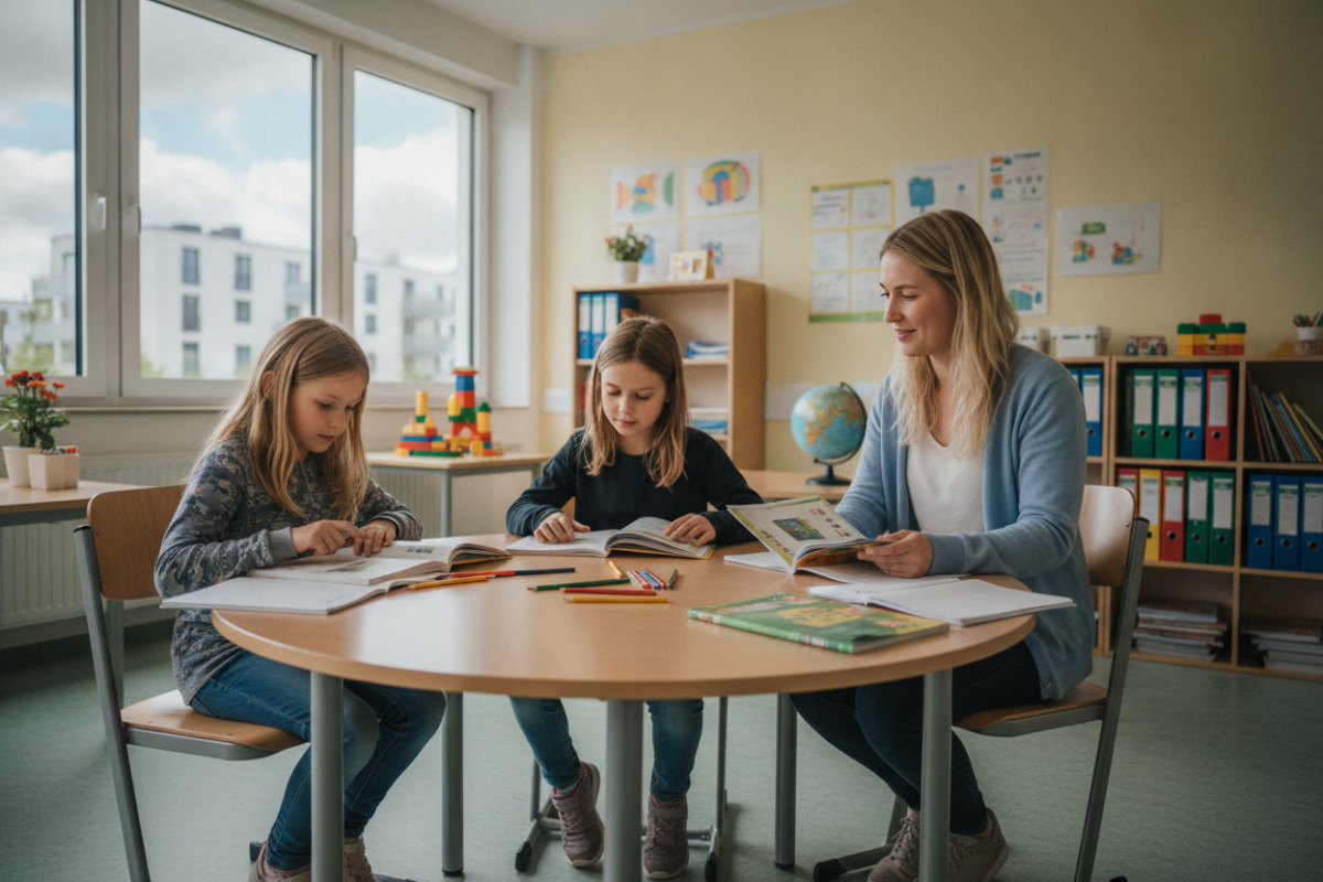 Abb. Lesen darf sich in der dritten Klasse warm, ruhig und machbar anfühlen.