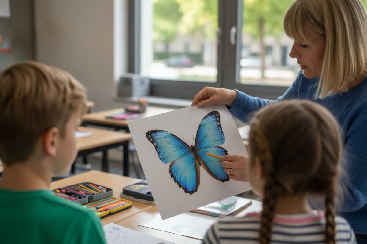 Abb. Ein Schmetterling eignet sich gut, um Symmetrie anschaulich zu erklären.