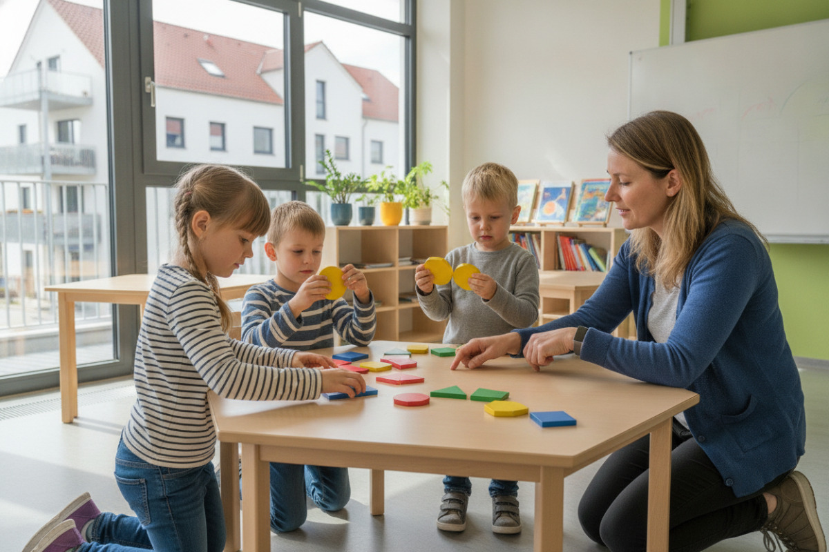Abb. Geometrie beginnt oft mit Legen, Schauen und Vergleichen.
