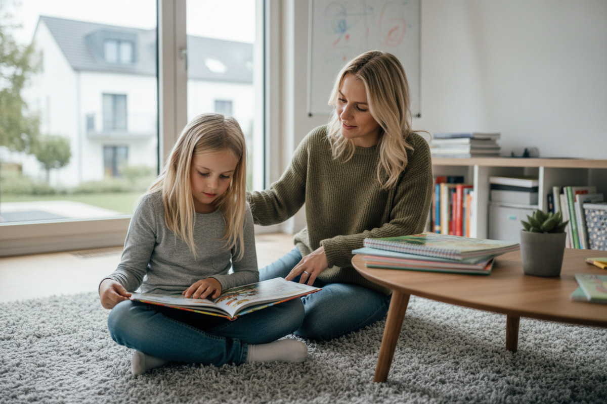 Abb. Ein ruhiger Lernmoment kann Kindern helfen, wieder in ihr eigenes Tempo zu finden.