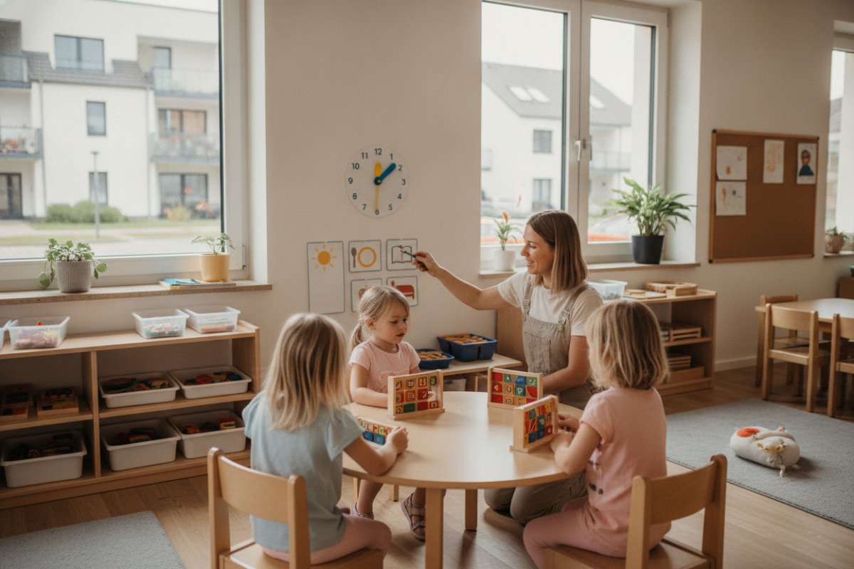 Abb. Wiederkehrende Abläufe machen den Tag für Vorschulkinder überschaubarer.