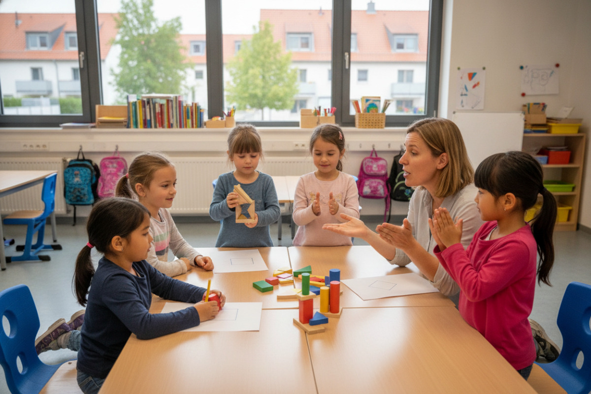 Alltagsnahe Rituale verbinden Aufmerksamkeit, Sprache, Formen, Bewegung und gemeinsames Entdecken.