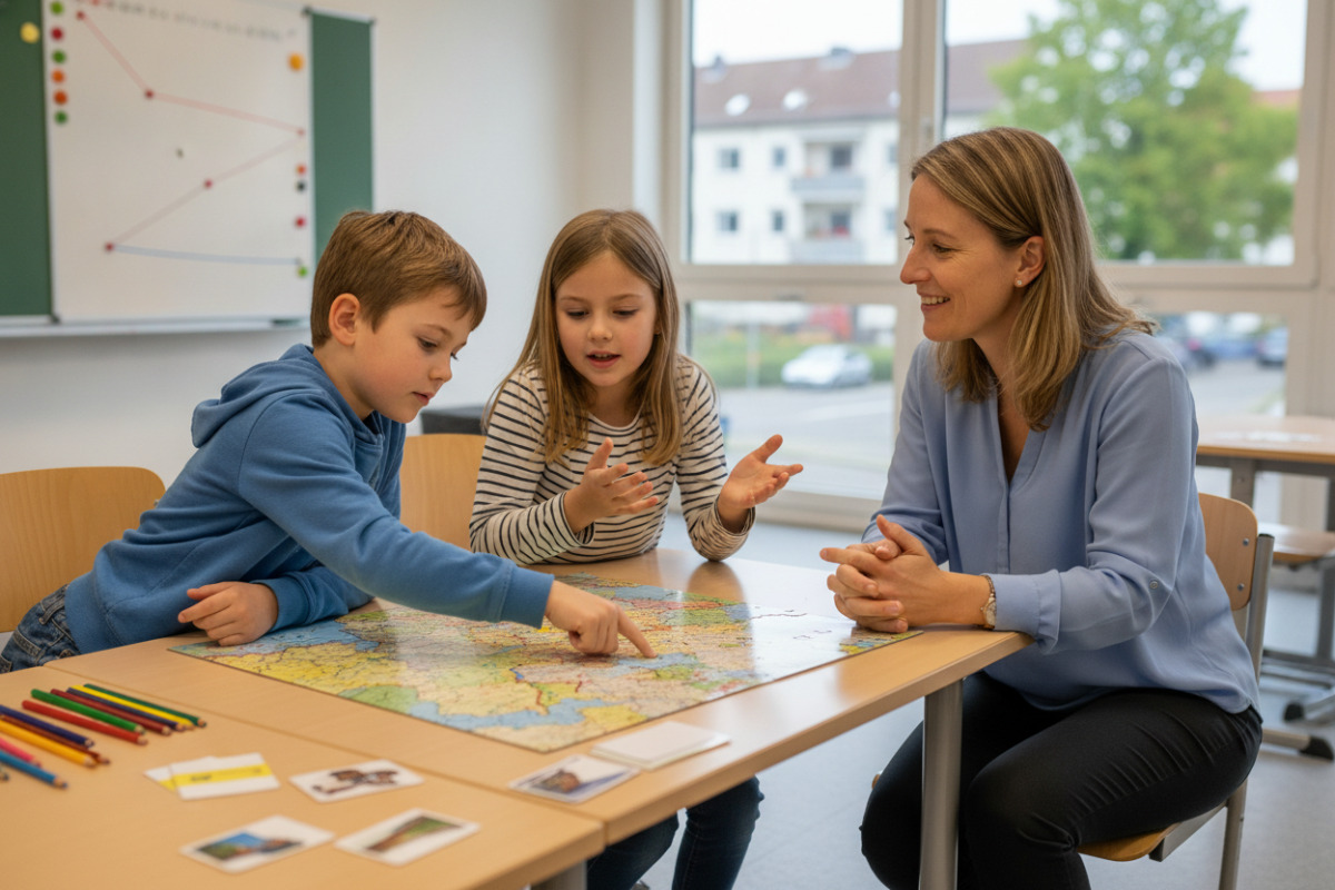 Abb. Kurze gemeinsame Aufgaben schaffen Gesprächsanlässe und machen Lernwege sichtbar.