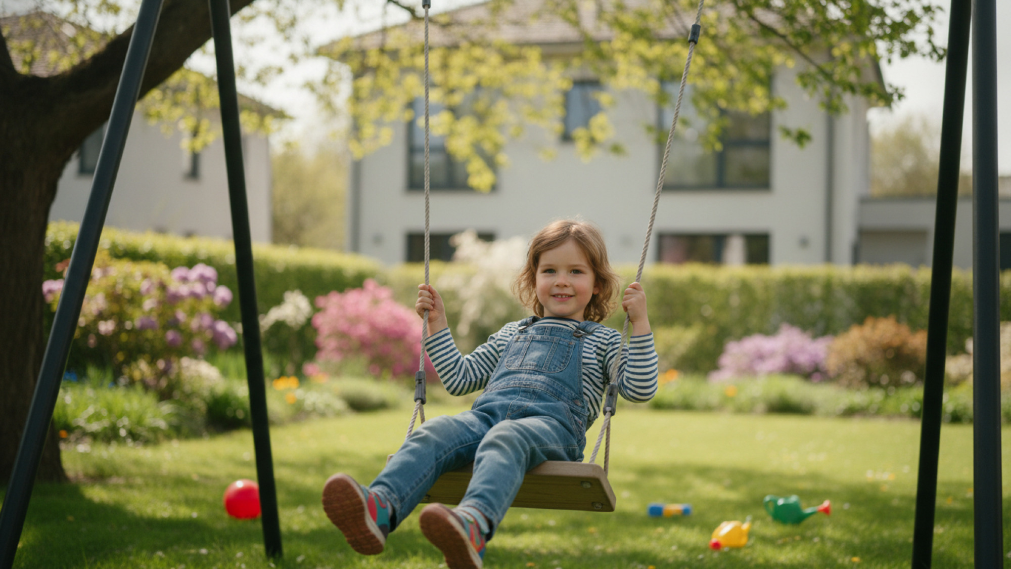 Wenn Vorschulkinder auf der Schaukel träumen