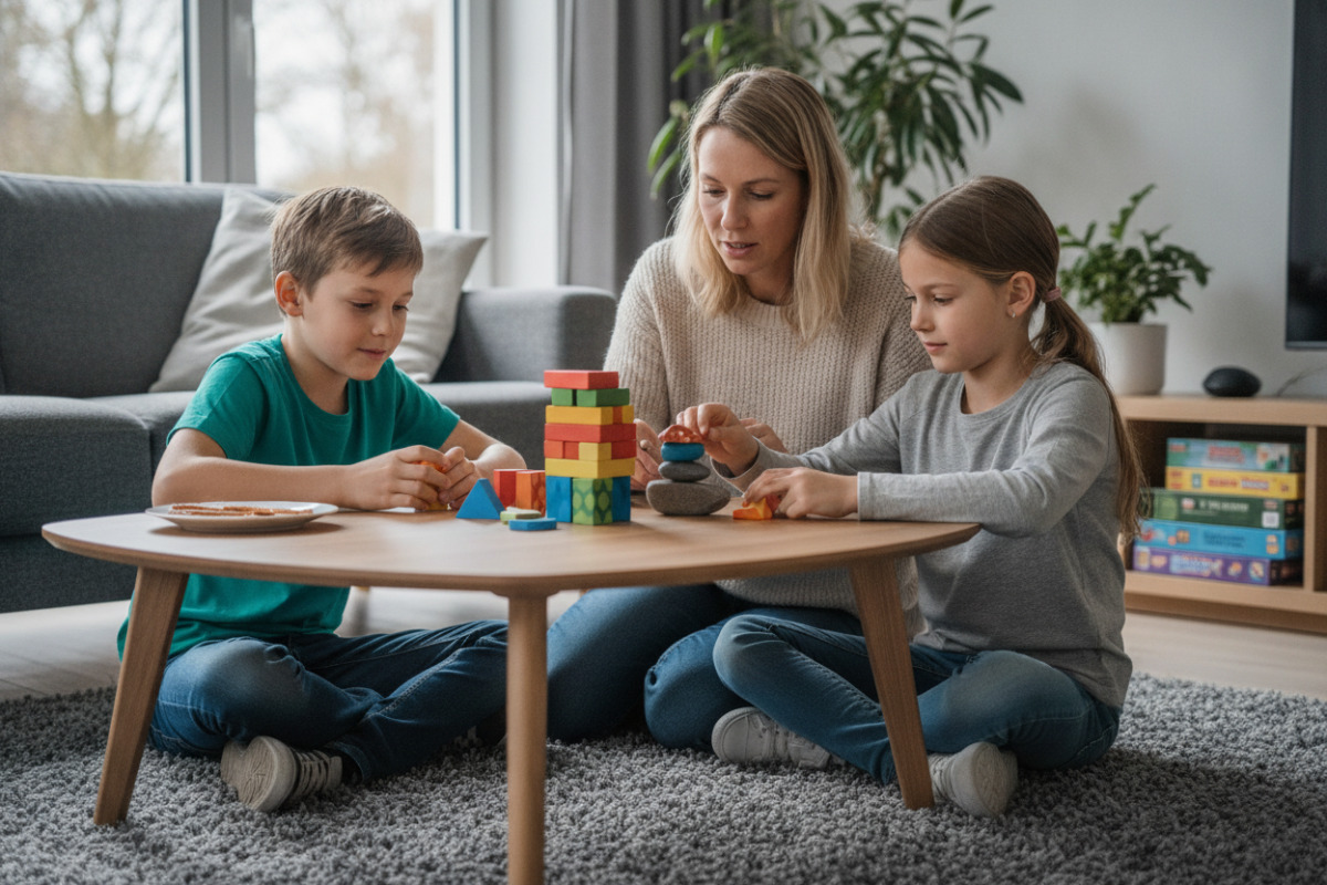 Abb. Kleine Alltagsspiele fördern Konzentration, ohne wie Üben zu wirken.