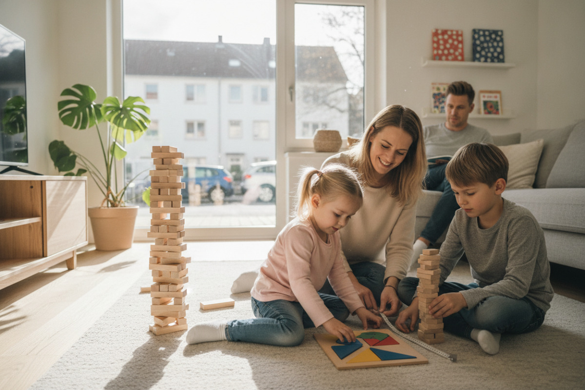 Alltägliche Situationen zeigen, wie Kinder Formen, Mengen, Längen und räumliches Denken spielerisch entdecken.