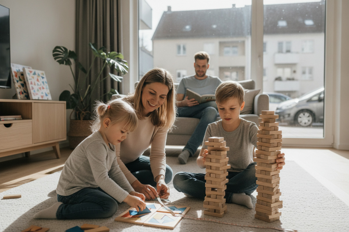 Alltägliche Situationen zeigen, wie Kinder Formen, Mengen, Längen und räumliches Denken spielerisch entdecken.