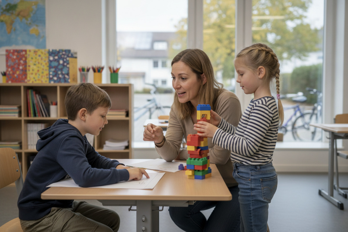 Abb. Ermutigende Sprache hilft Kindern, dranzubleiben und Fragen zu stellen.