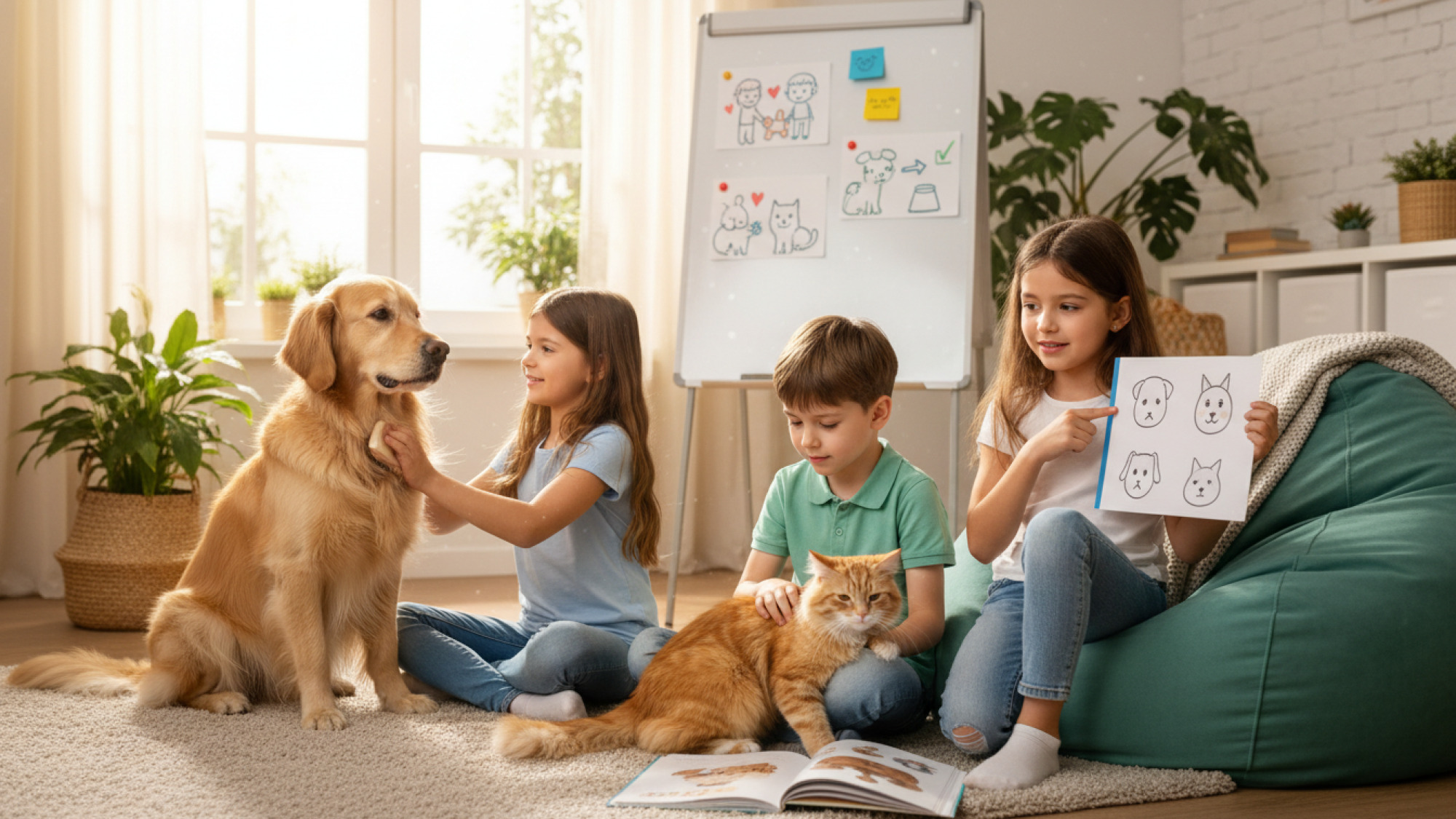 Mit Katze oder Hund aufwachsen: So werden Kinder einfühlsamer