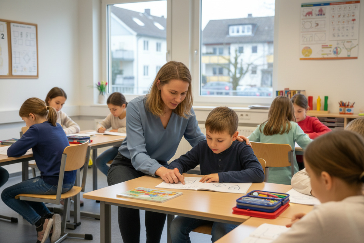 Abb. Ruhige Begleitung stärkt das mathematische Verständnis.