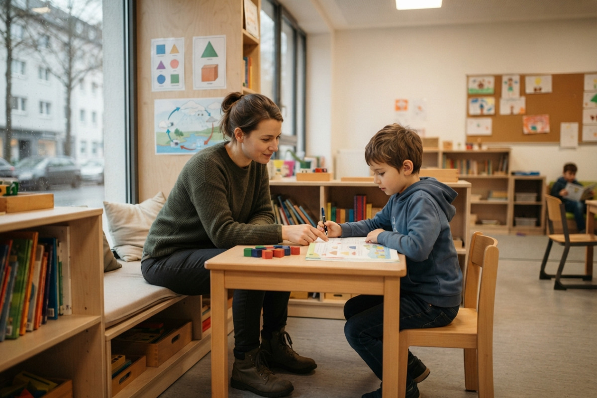 Abb. feste kleine Lerninsel gibt Orientierung und nimmt Druck aus dem Alltag.