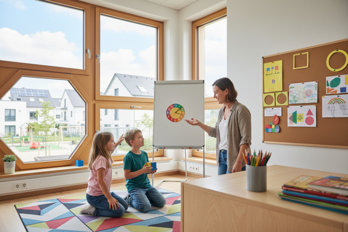 Abb. Mathe wird nahbar, wenn Kinder Formen in ihrer Umgebung wiederfinden.