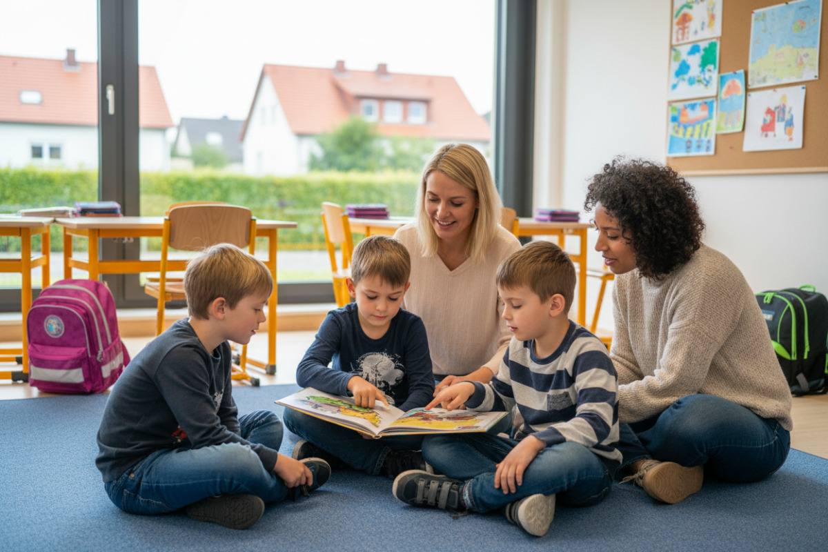 Abb. Gemeinsame Lesezeiten geben Kindern Orientierung und machen Fortschritte im Alltag sichtbar.