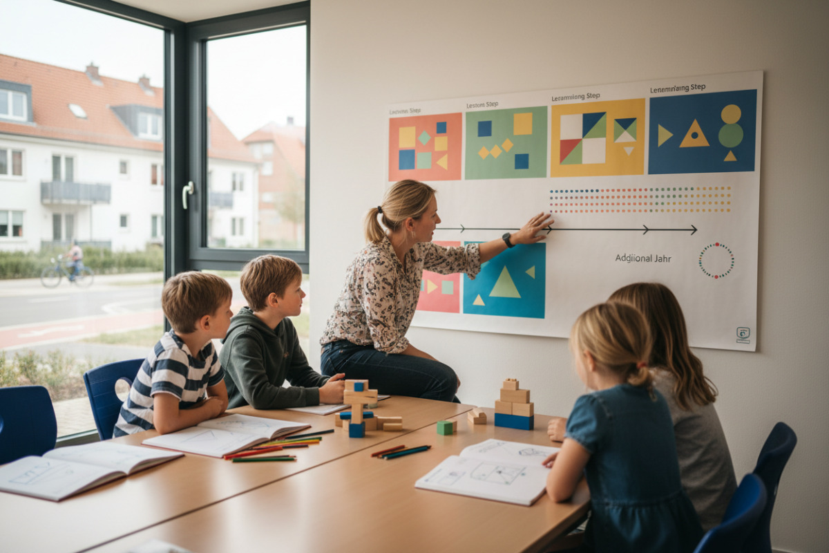 Abb. G gibt für Lernschritte ein zusätzliches Schuljahr.