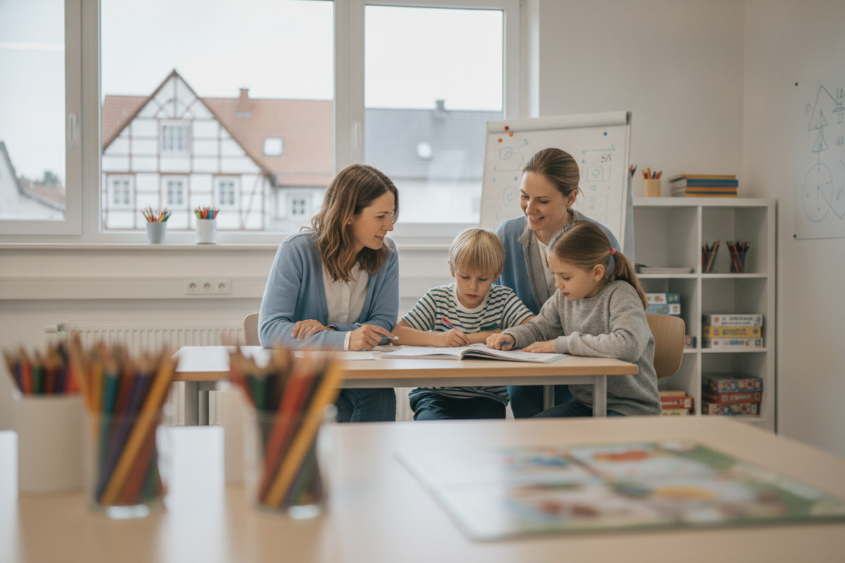 Abb. Geduldige Begleitung hilft Kindern, wieder ins Lernen hineinzufinden.