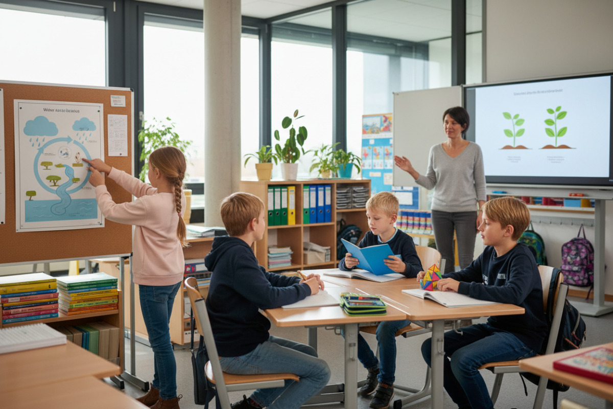 Ruhige Lernsituationen, klare Materialien und verlässliche Übergänge unterstützen Kinder in der dritten Klasse.