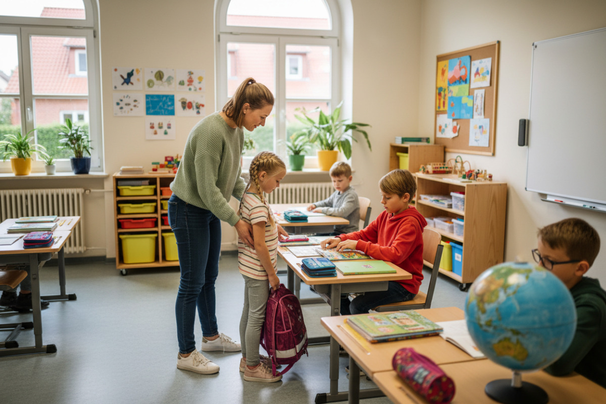 Abb. Ein ruhiger Start hilft Kindern, nach freien Tagen wieder in den Schulalltag zu finden.