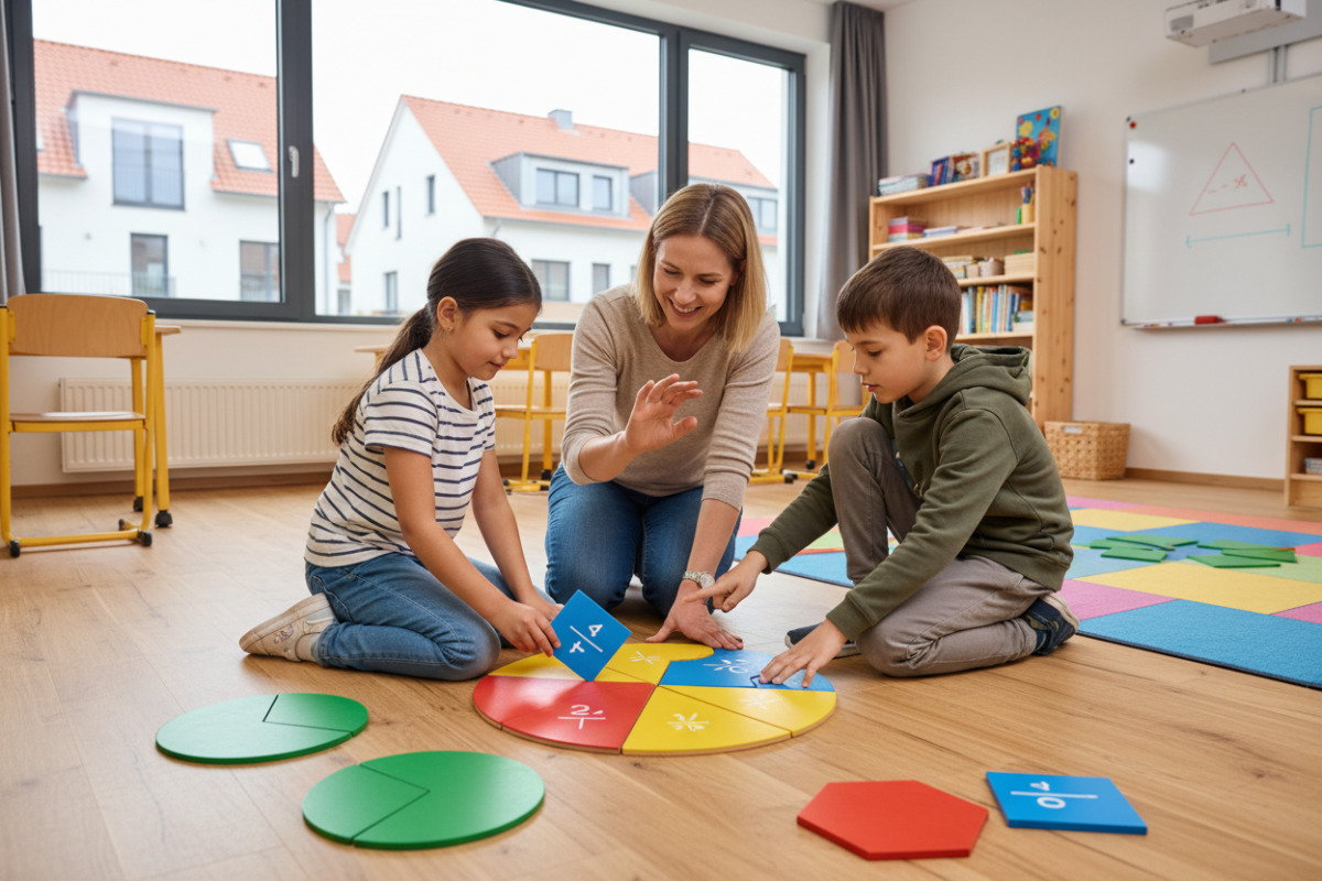 Alltagsszenen zeigen, wie Kinder Brüche handelnd entdecken und Zähler sowie Nenner sicherer verstehen.