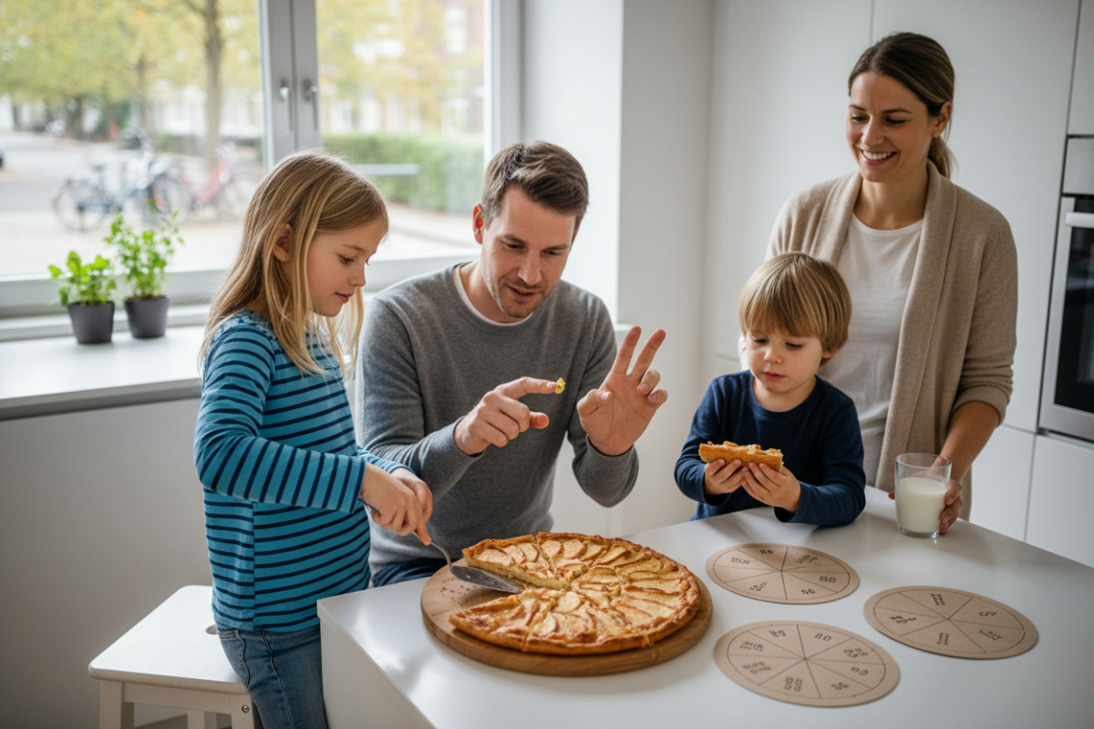 Alltagsszenen zeigen, wie Kinder Brüche handelnd entdecken und Zähler sowie Nenner sicherer verstehen.