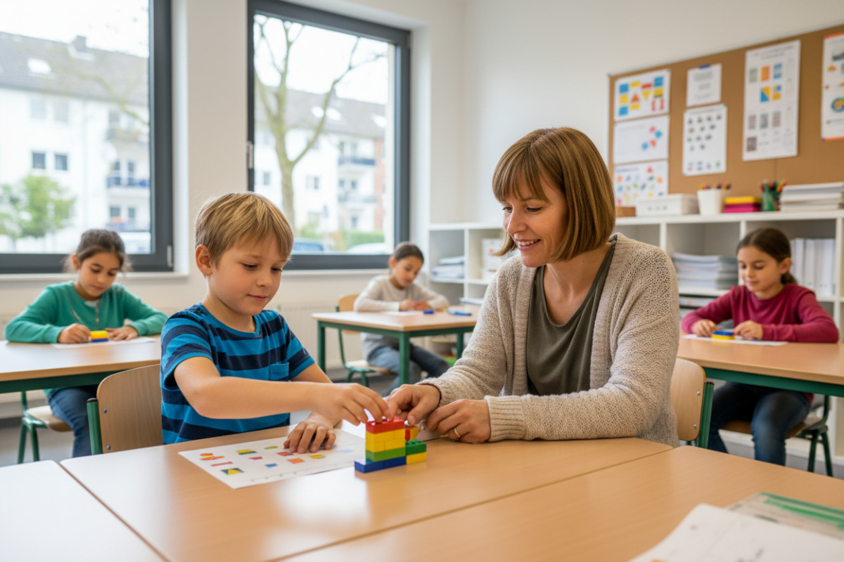 Abb. ruhige Lernumgebung hilft Kindern, kleine Übungsschritte besser anzunehmen.
