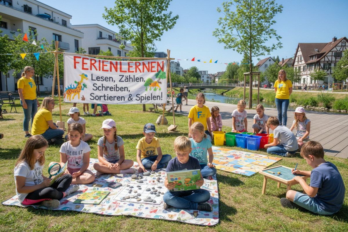 Ferienlernen kann beim Lesen, Zählen, Schreiben, Sortieren und Spielen ganz natürlich entstehen.