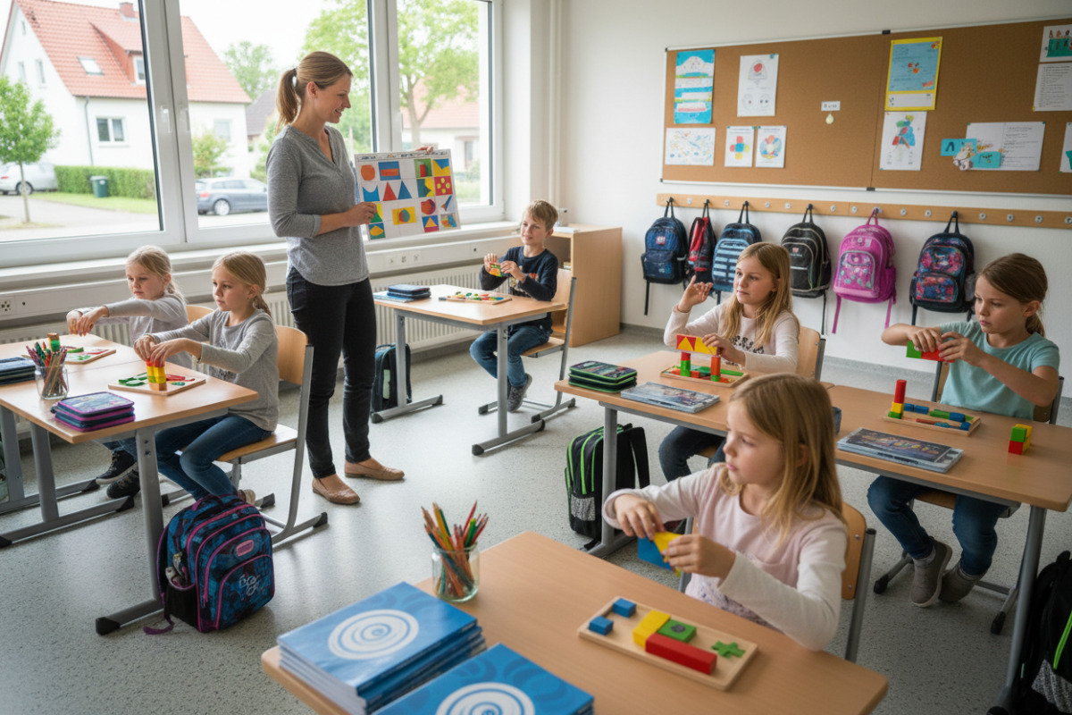 Abb. Wiederkehrende Abläufe erleichtern den Start in die Mathematikstunde.