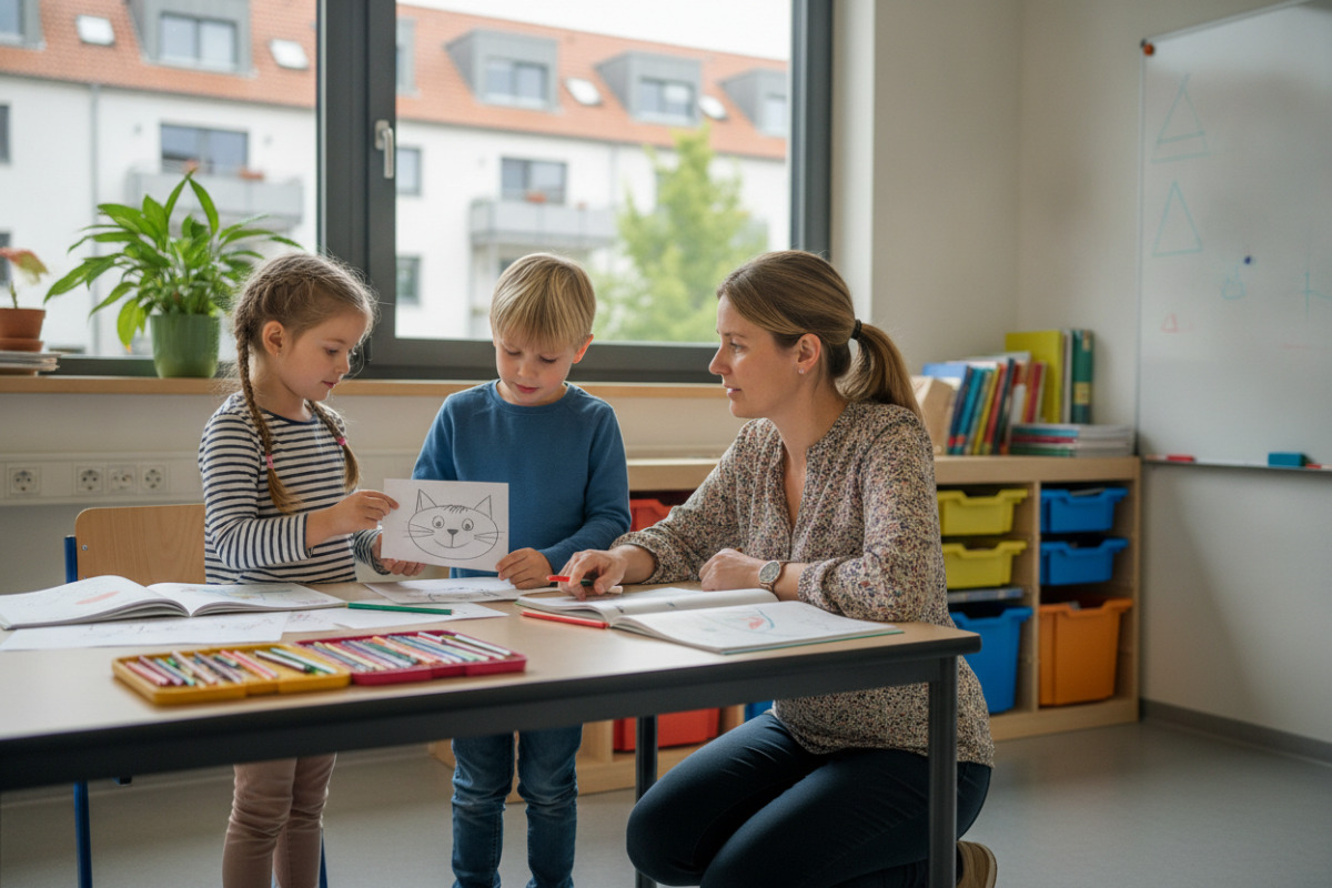 Abb. Kurze Wiederholungen mit Zeichnungen sind oft wirksamer als lange Übungsphasen.