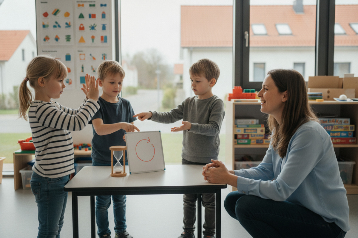 Alltagssituationen zeigen, wie Kinder Brüche mit Händen, Augen und Sprache besser verstehen.
