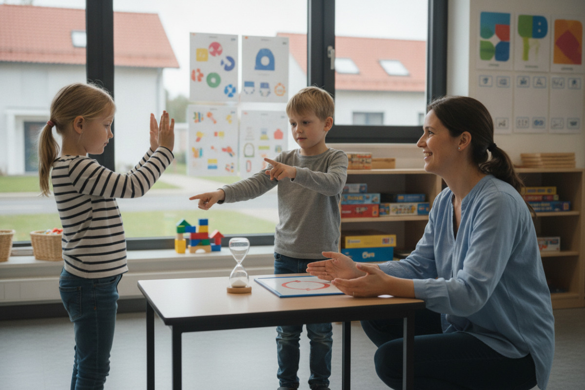 Alltagssituationen zeigen, wie Kinder Brüche mit Händen, Augen und Sprache besser verstehen.