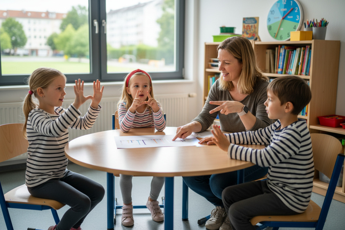 Alltagssituationen zeigen, wie Kinder Brüche mit Händen, Augen und Sprache besser verstehen.