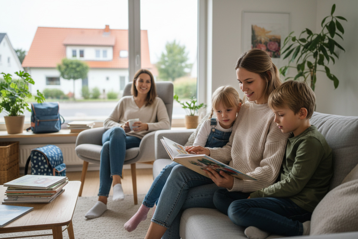 Abb. Gemeinsames Lesen schafft Nähe und stärkt das Vertrauen in die eigenen Fähigkeiten.