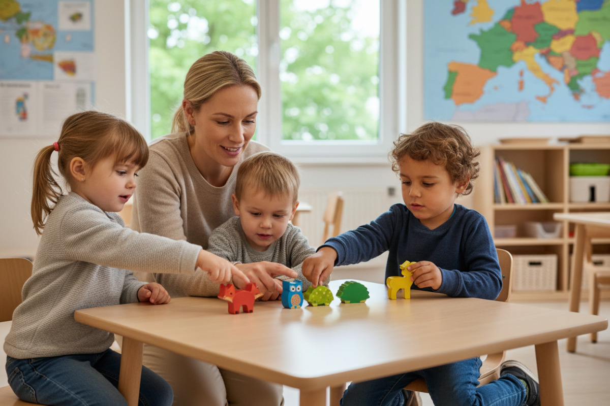 Abb. Zählen wird verständlicher, wenn Kinder jedes Ding einzeln berühren oder anschauen.