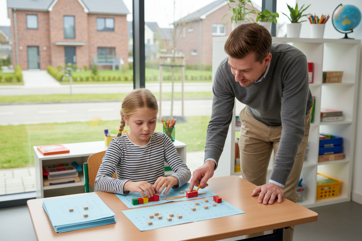 Abb. Ruhiges Üben hilft Kindern, Rechenwege sicherer zu verstehen.