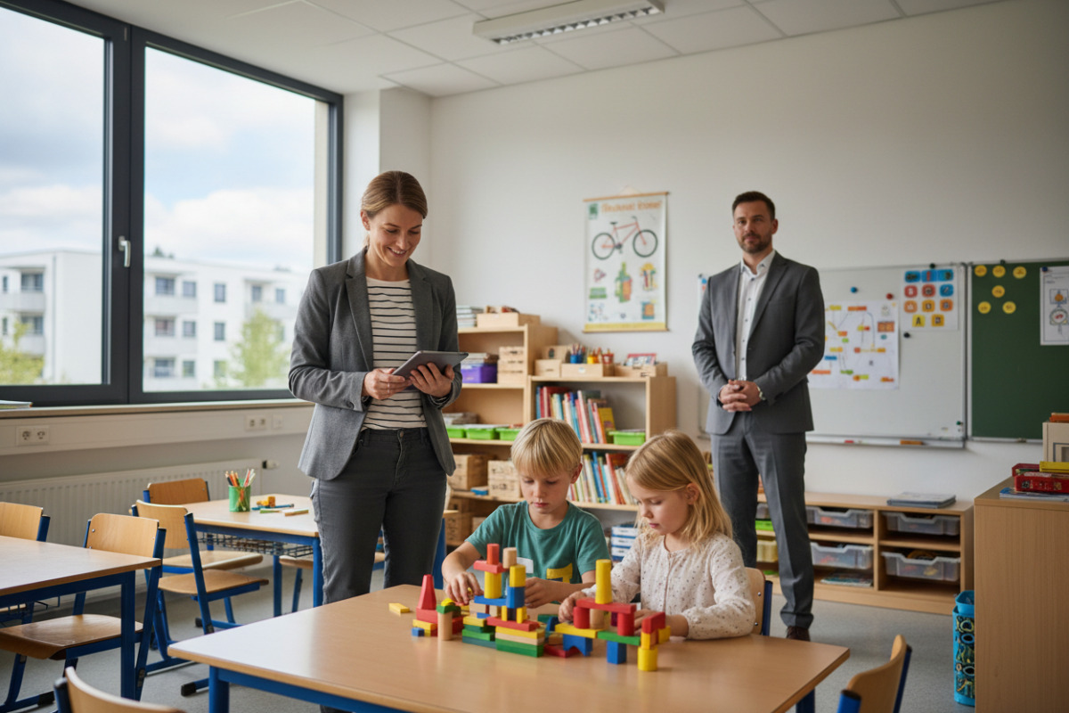 Abb. Kurze Begleitung kann Sicherheit geben, ohne Aufgaben abzunehmen.