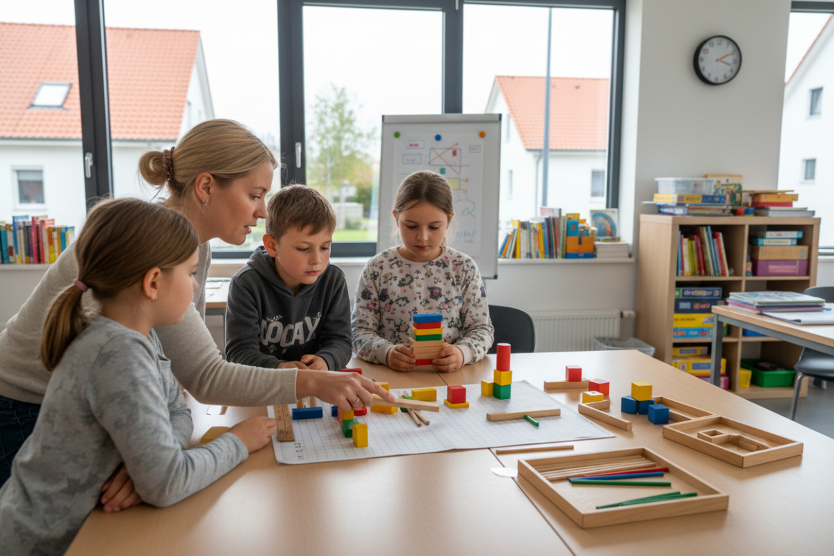 Abb. Greifbare Mengen machen mathematische Beziehungen verständlich.