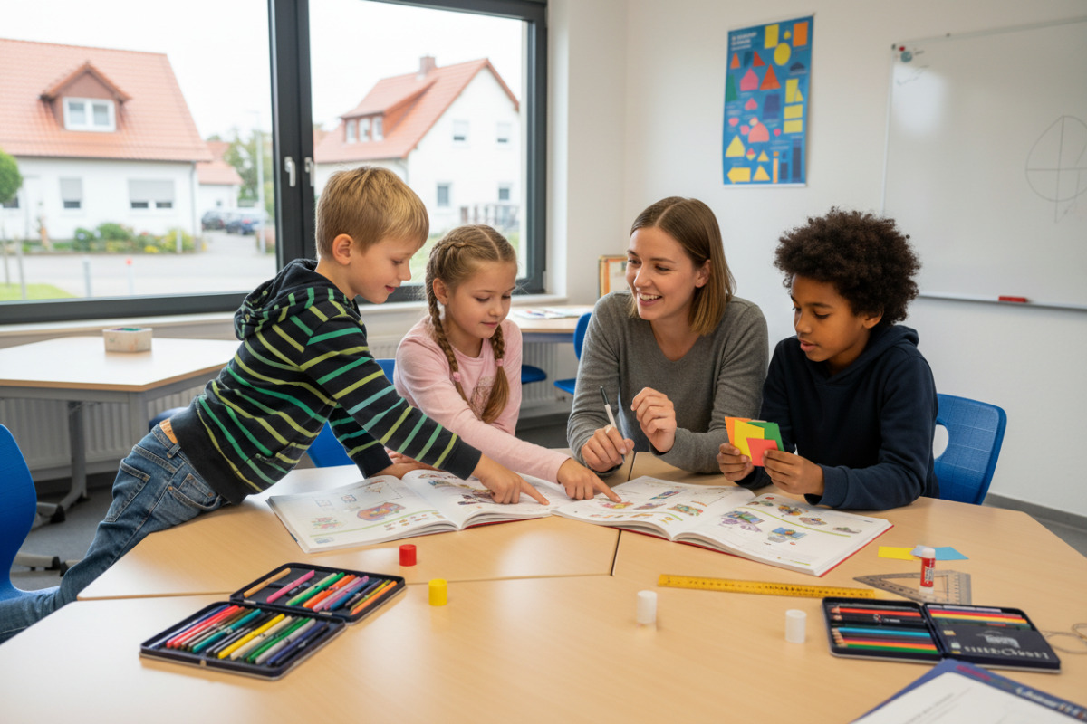 Abb. Gemeinsames Lernen hilft vielen Kindern, Anforderungen in kleinen Schritten zu bewältigen.