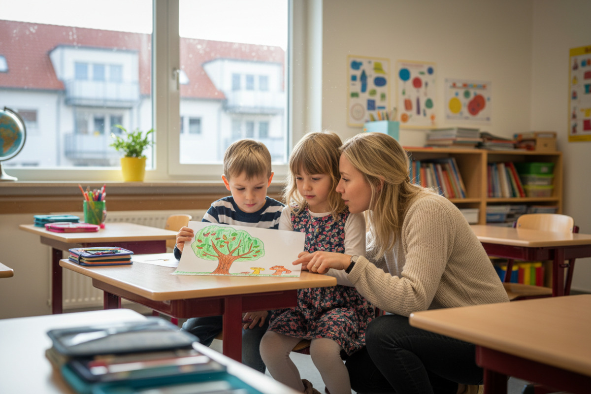 Abb. Kurze, ruhige Begleitung kann mehr bewirken als lange Erklärungen.