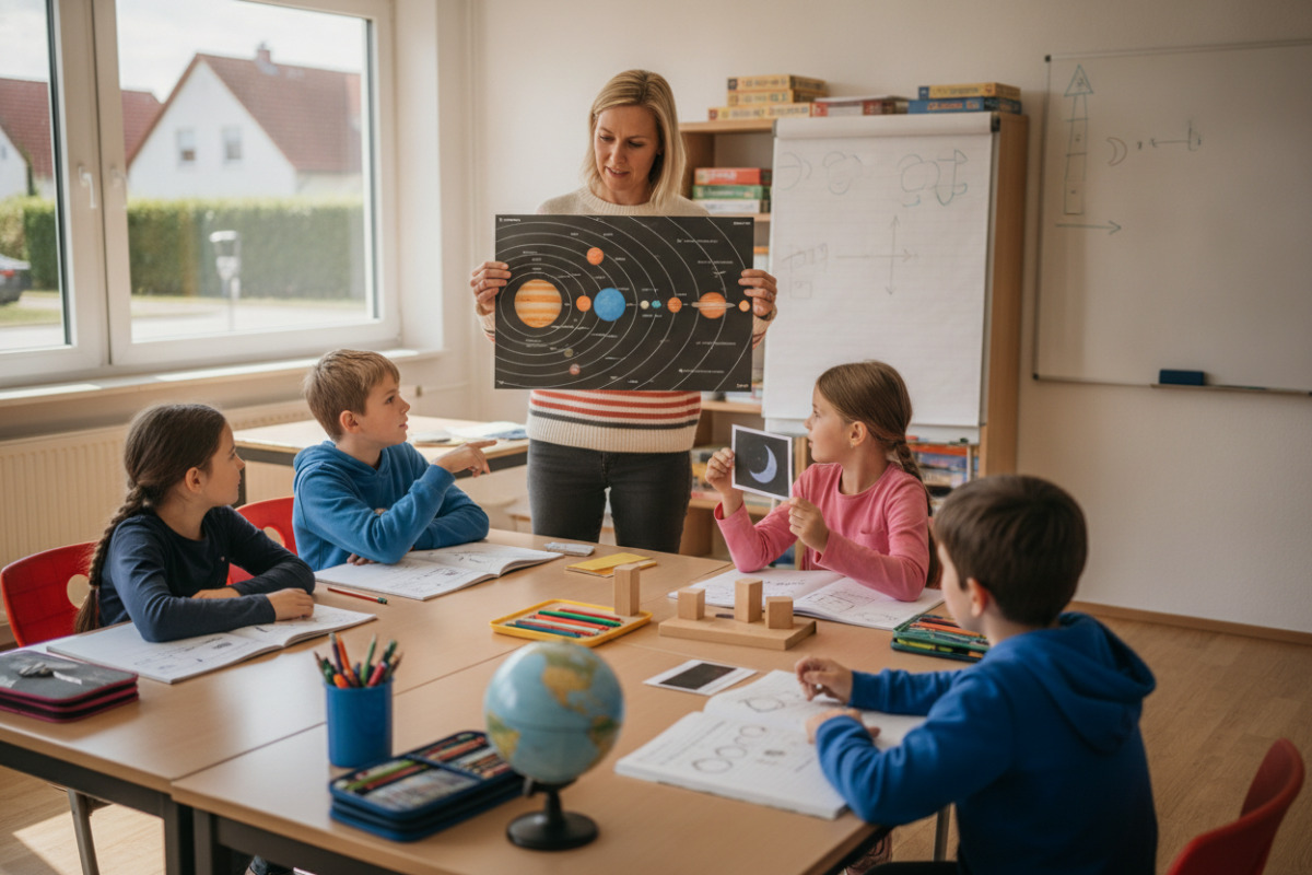 Kurze Lernmomente, anschauliches Material und klare Übergänge geben Kindern in der vierten Klasse Sicherheit.