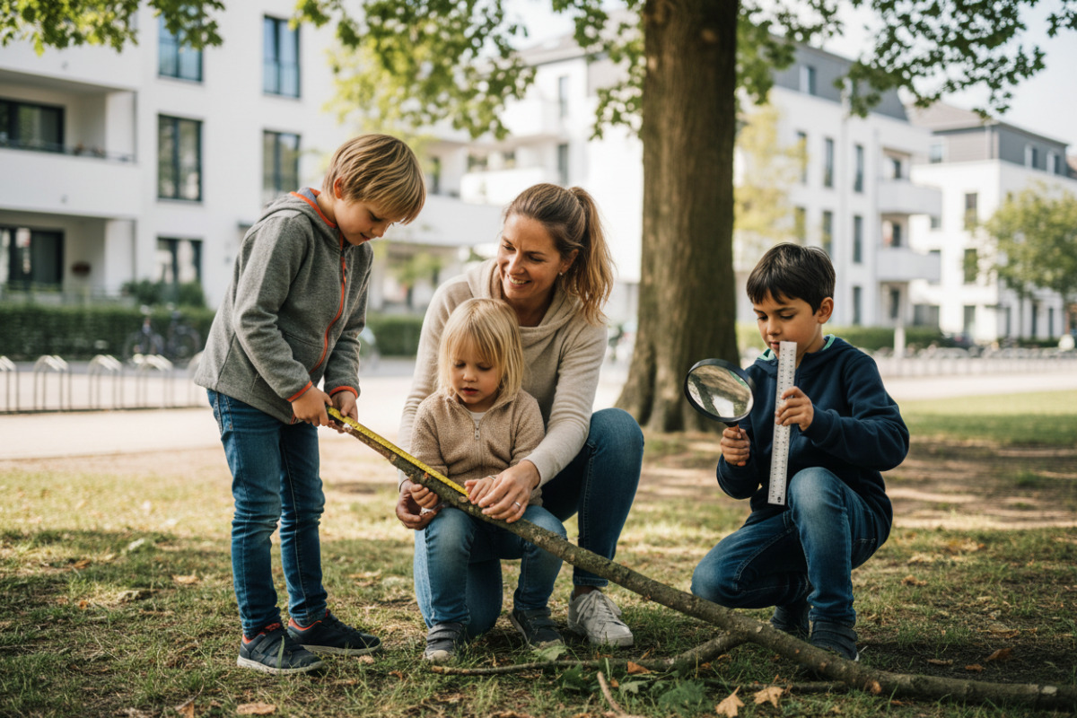 Abb. Längen werden verständlich, wenn Kinder sie im Alltag entdecken.